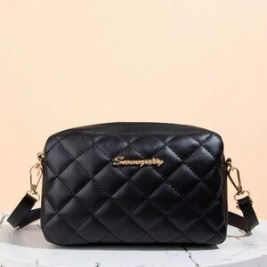 Black Quilted Shoulder Bag